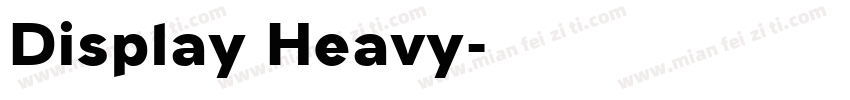 Display Heavy字体转换
